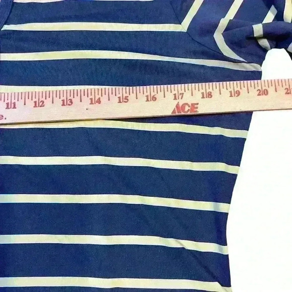 J. McLaughlin Women’s Striped Lynn Henley Dress Size Large Catalina Cloth - Picture 5 of 7